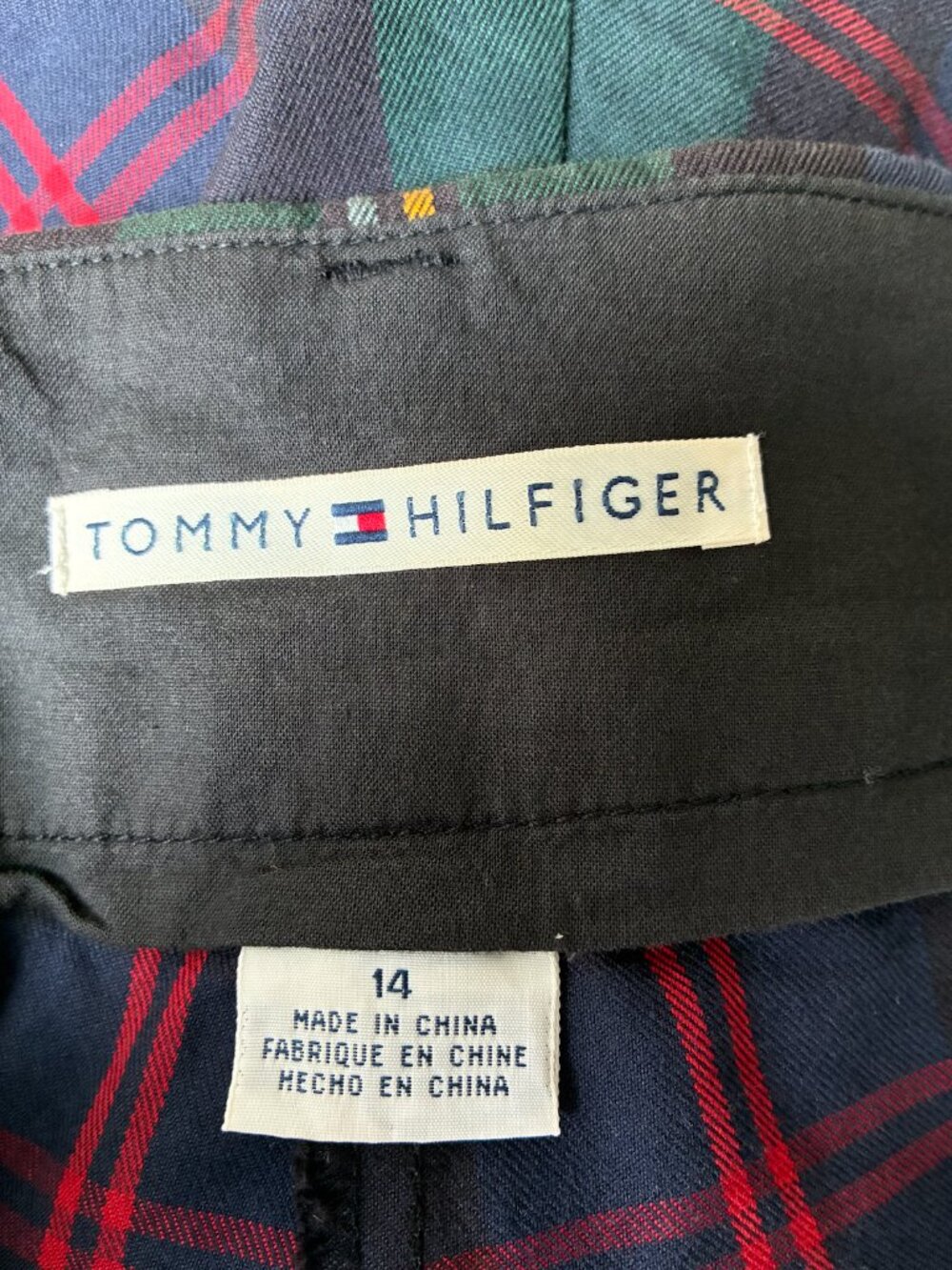 Tommy Hilfiger Vintage 00's Plaid Pants - Size 14 - Picture 7 of 9